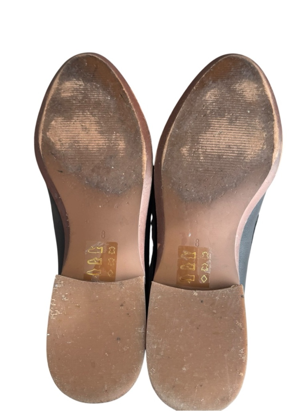 Madewell - Black Leather Slip On Loafers Sz 8 - Picture 10 of 11